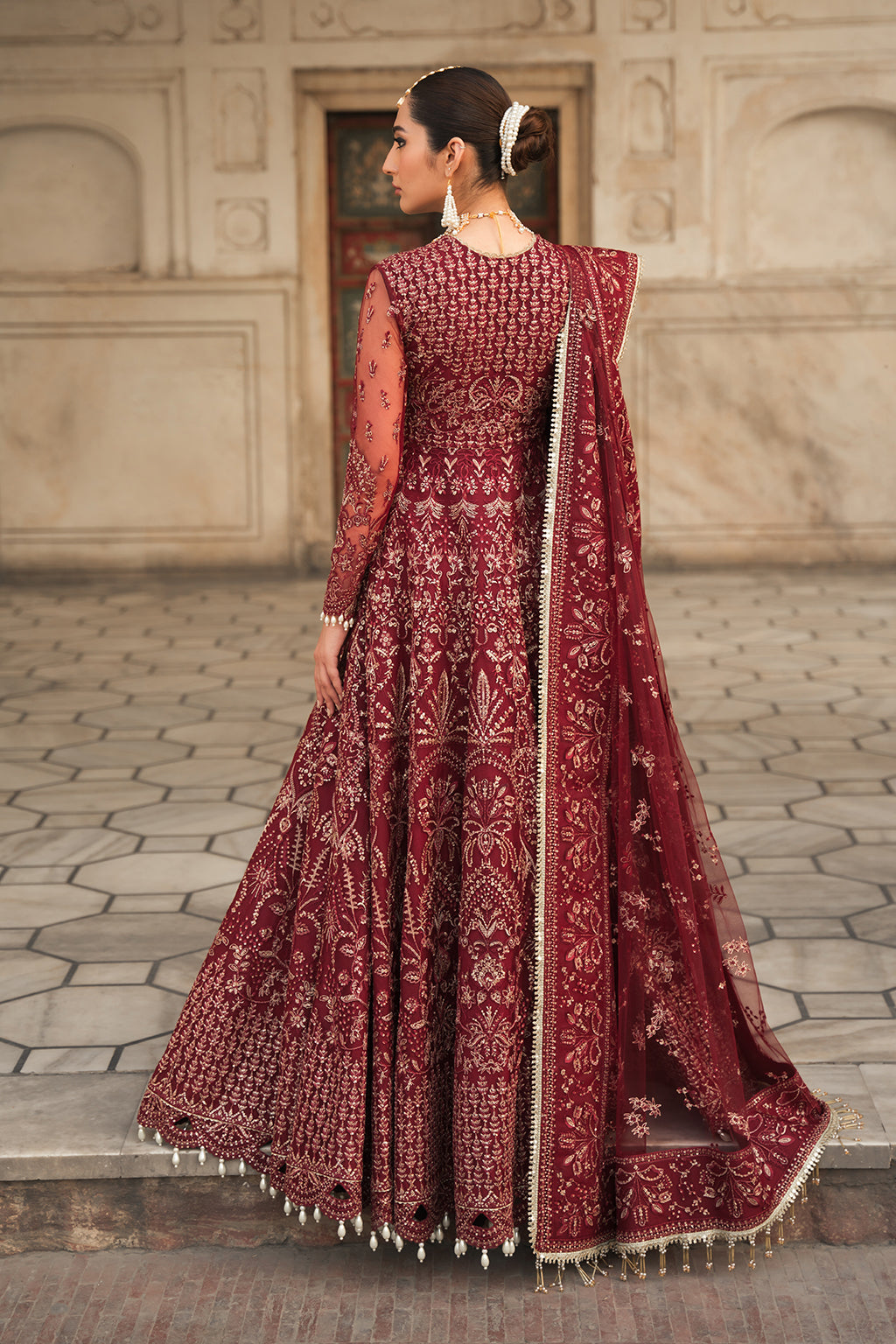 organza embroidered dresses