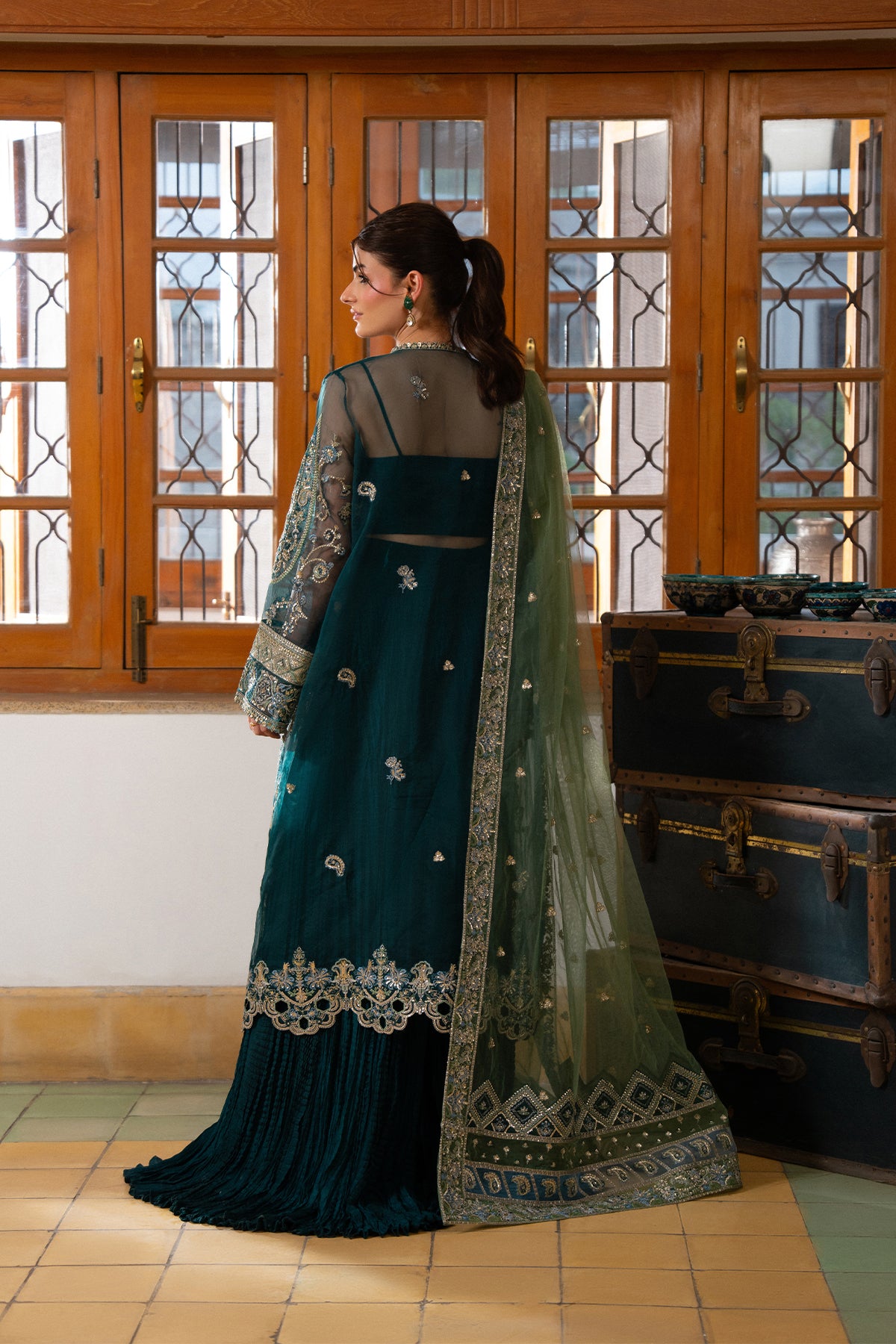 embroidered organza suits online Pakistan