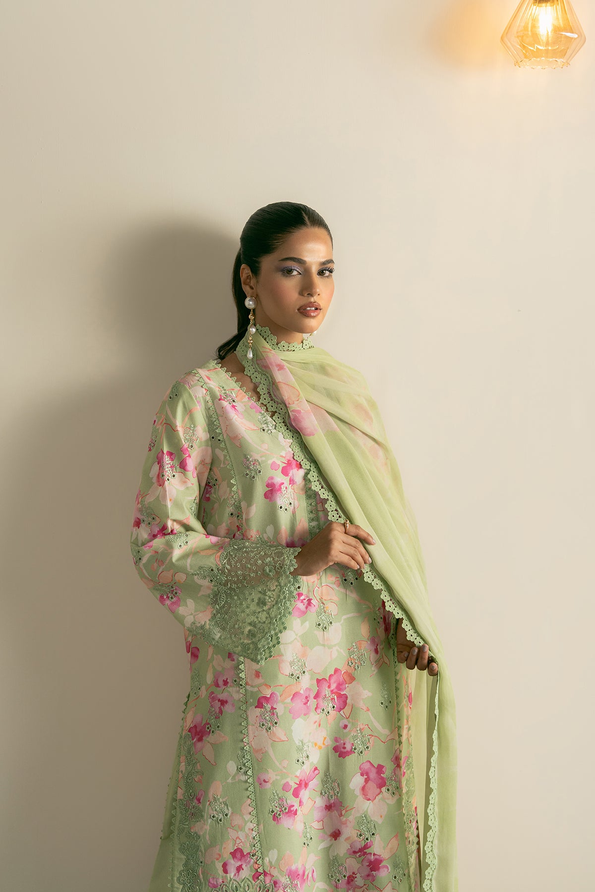 embroidered lawn suit