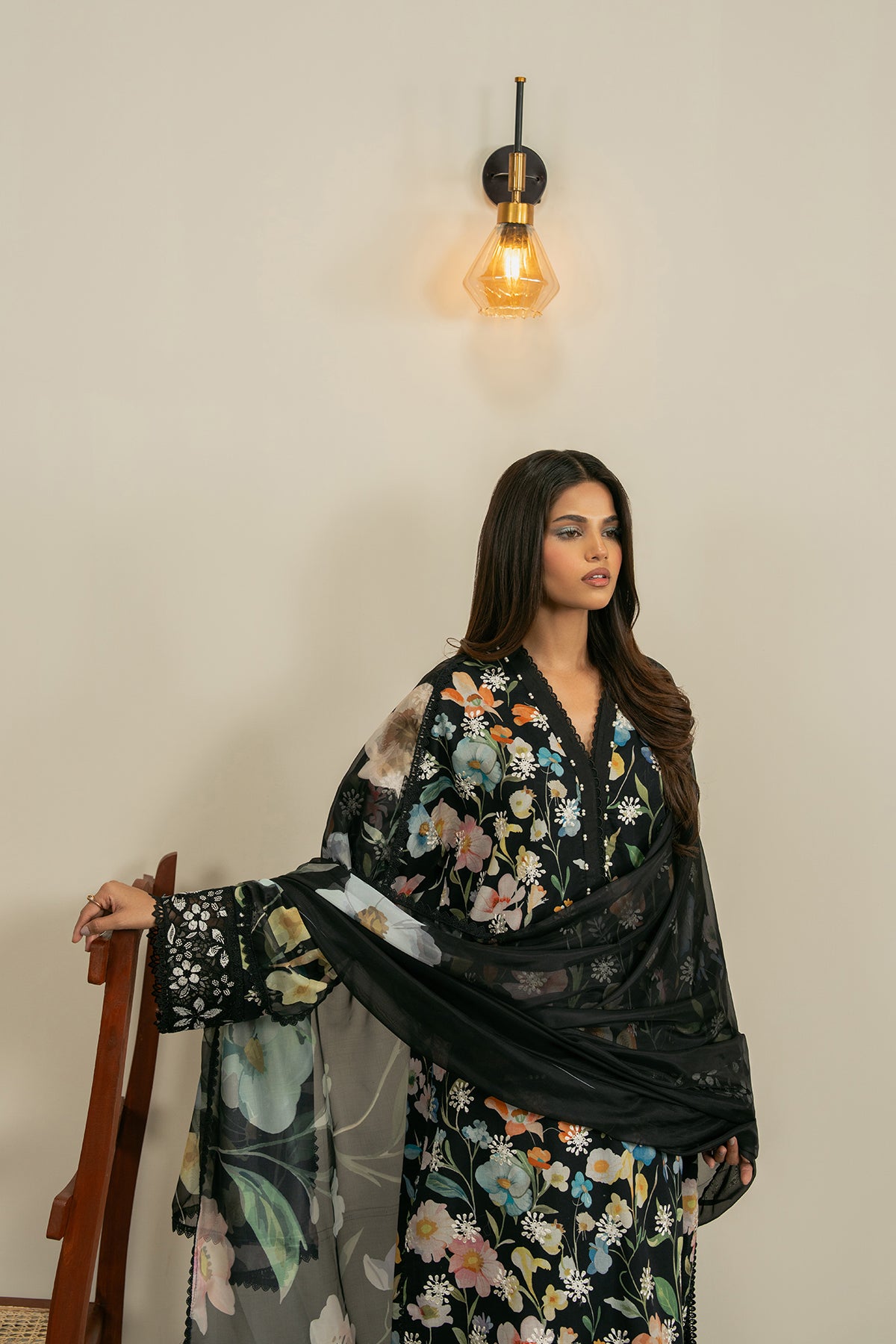 embroidered summer suit