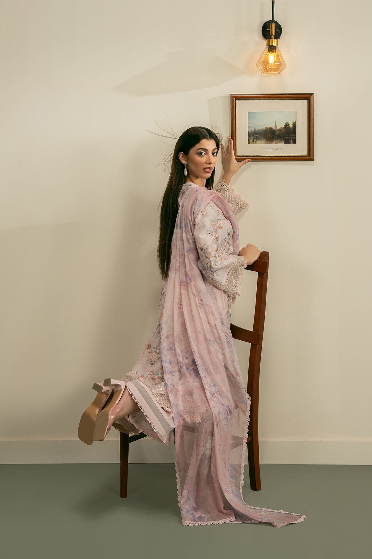 embroidered lawn suit