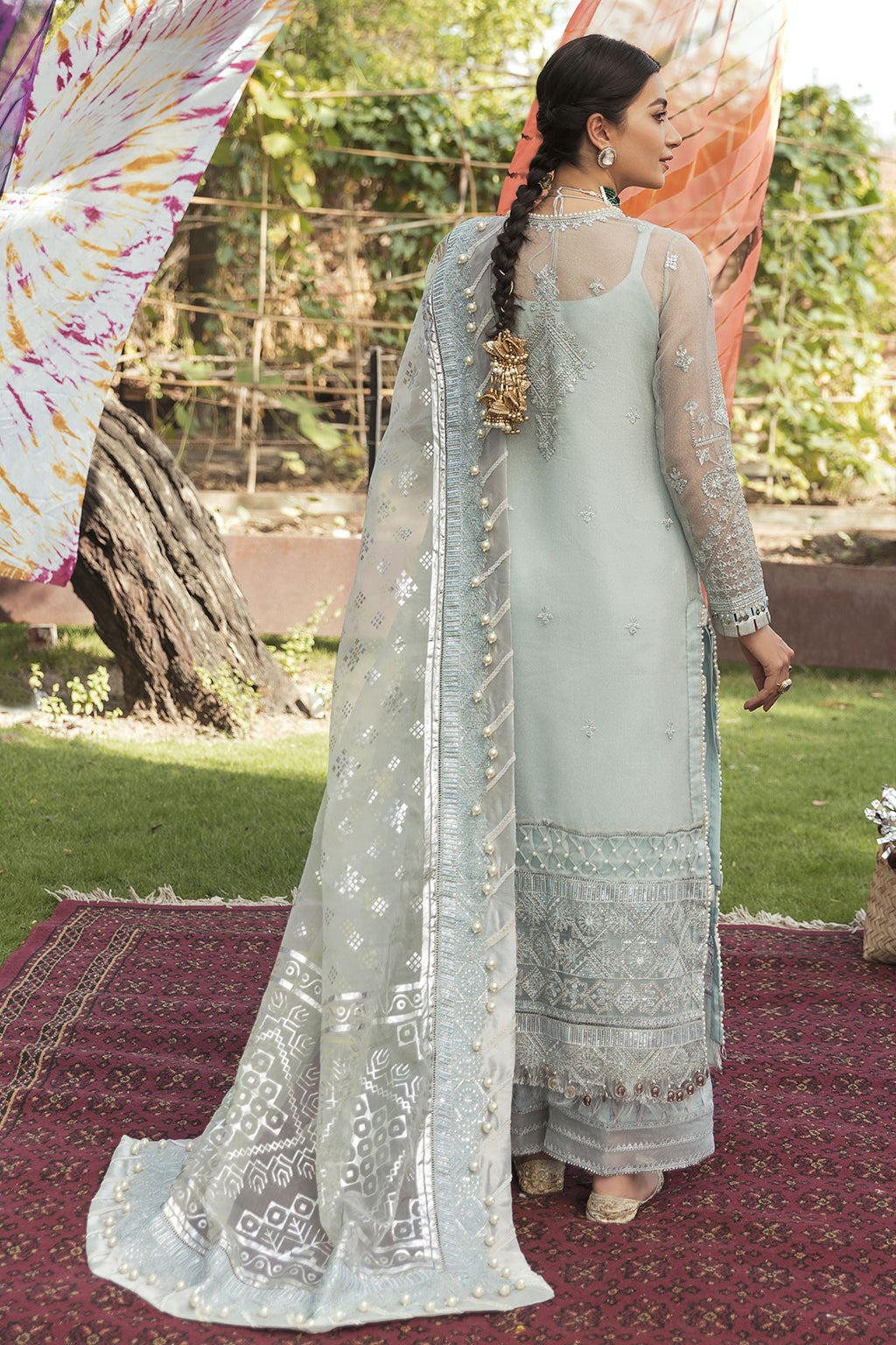 organza embroidered dresses