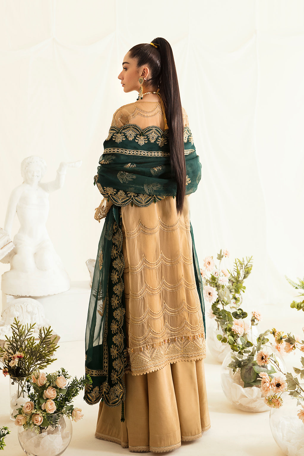 organza embroidered dresses