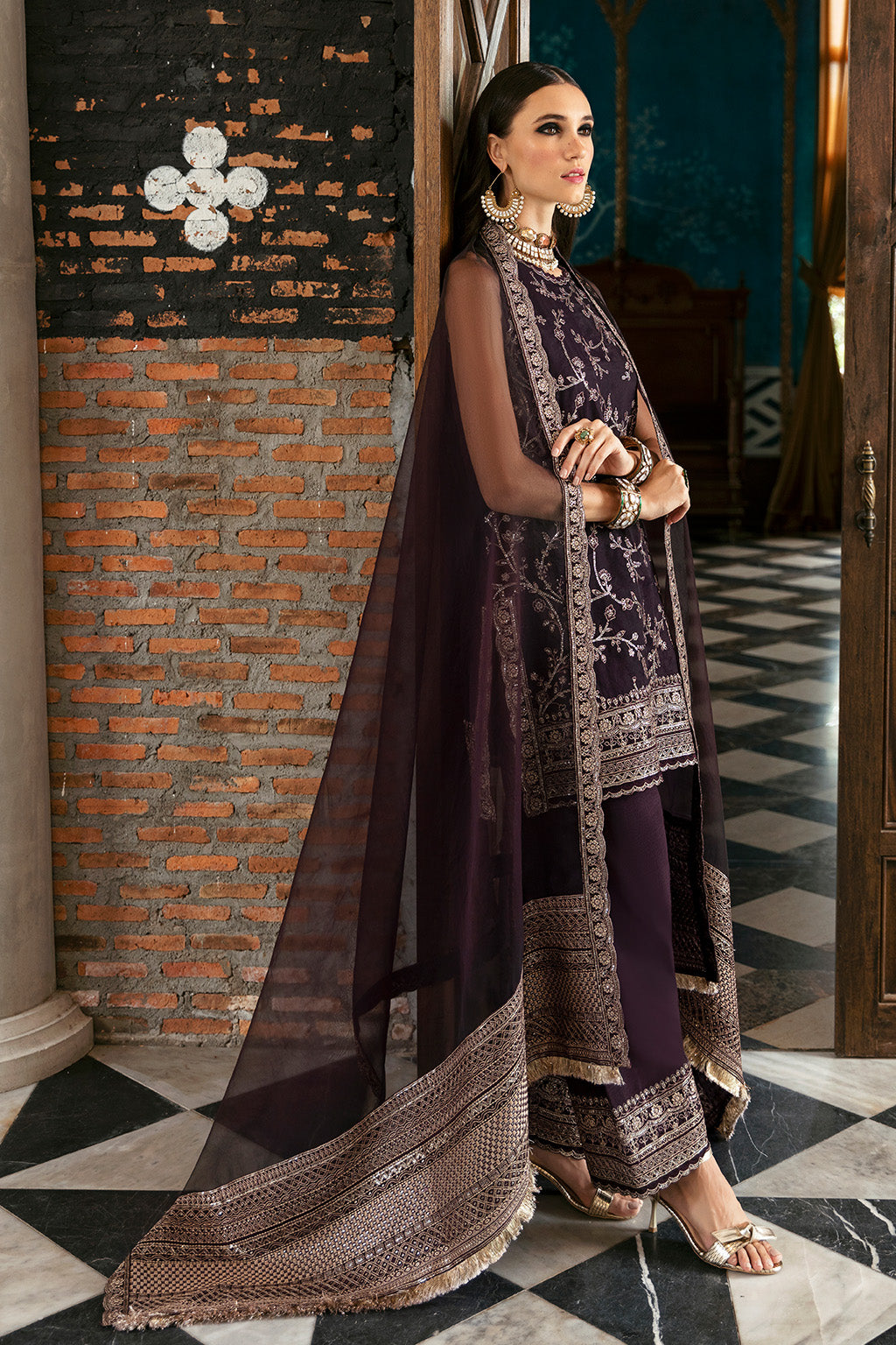 organza embroidered dresses