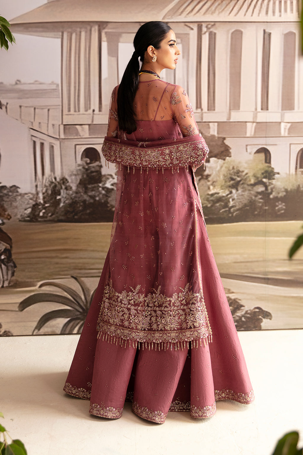 embroidered dress wedding