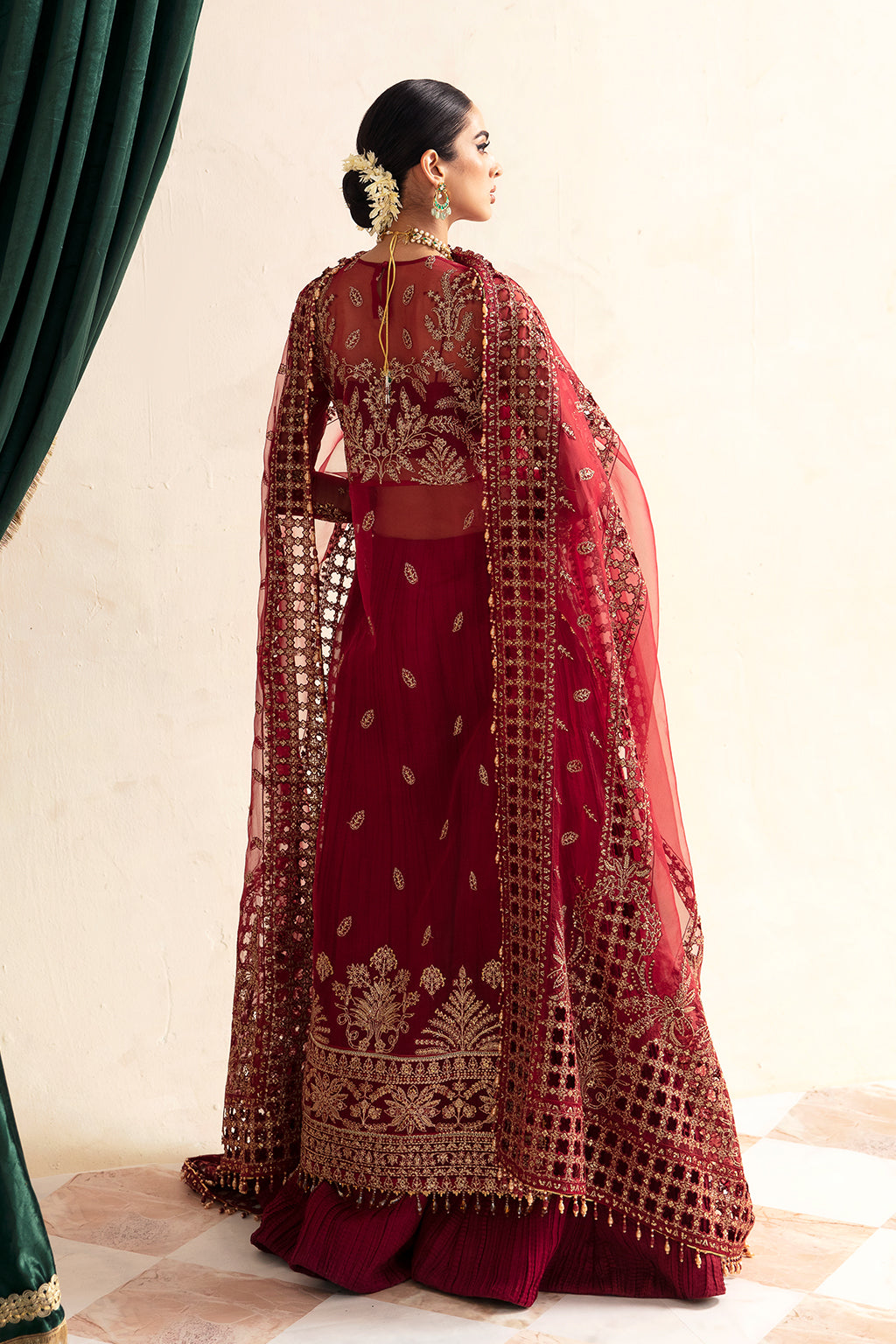 organza embroidered dresses