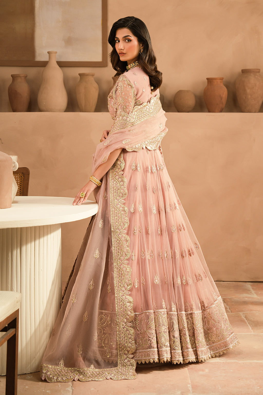 organza embroidered dresses