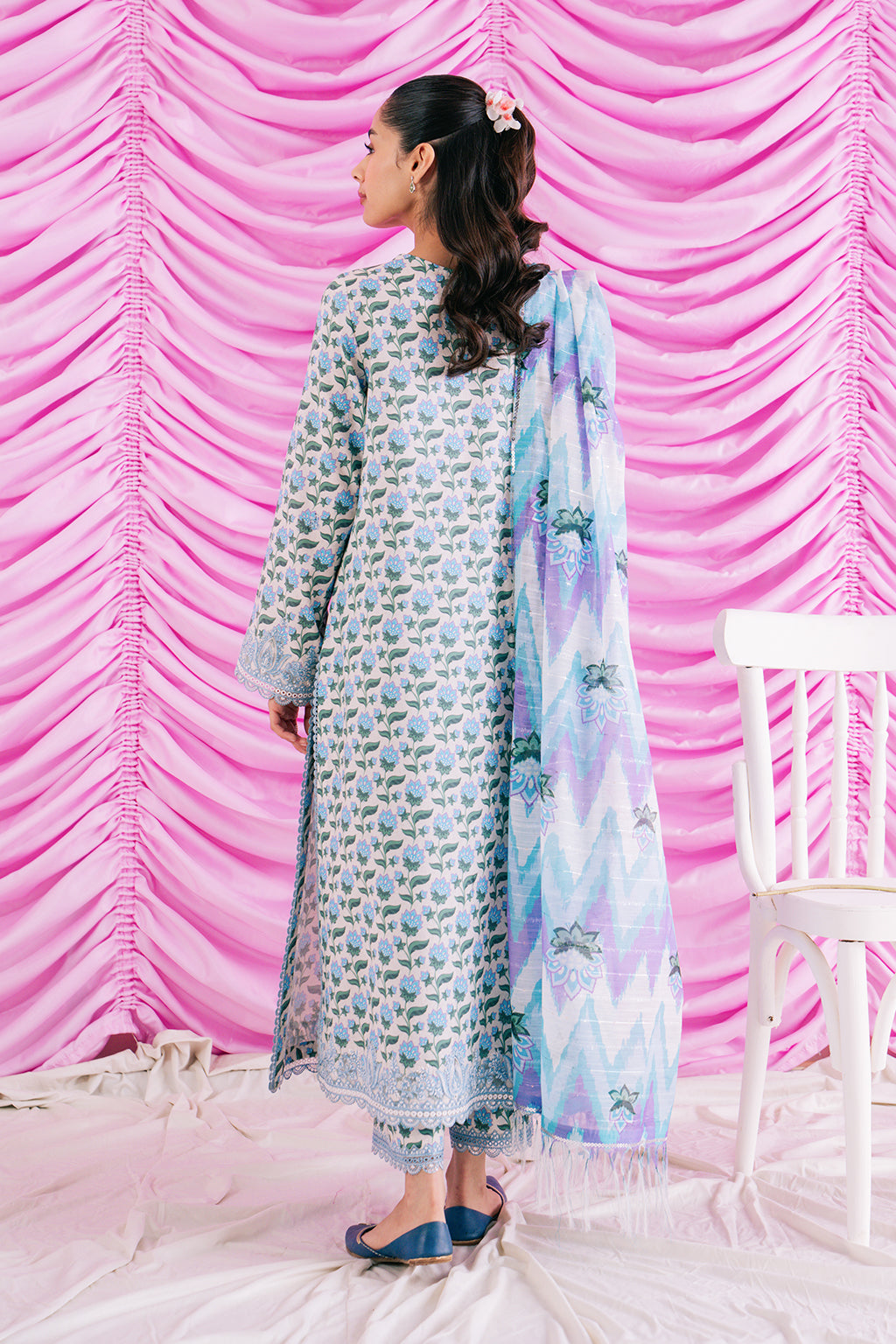 lawn printed dress