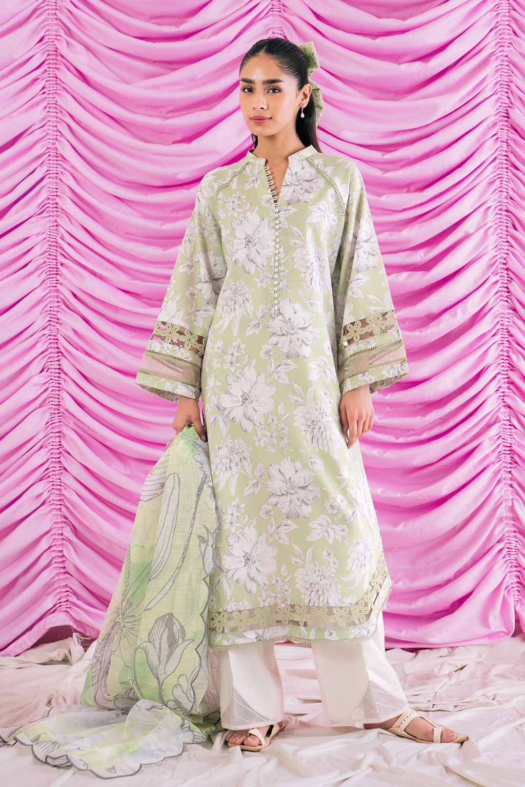 lawn printed dress