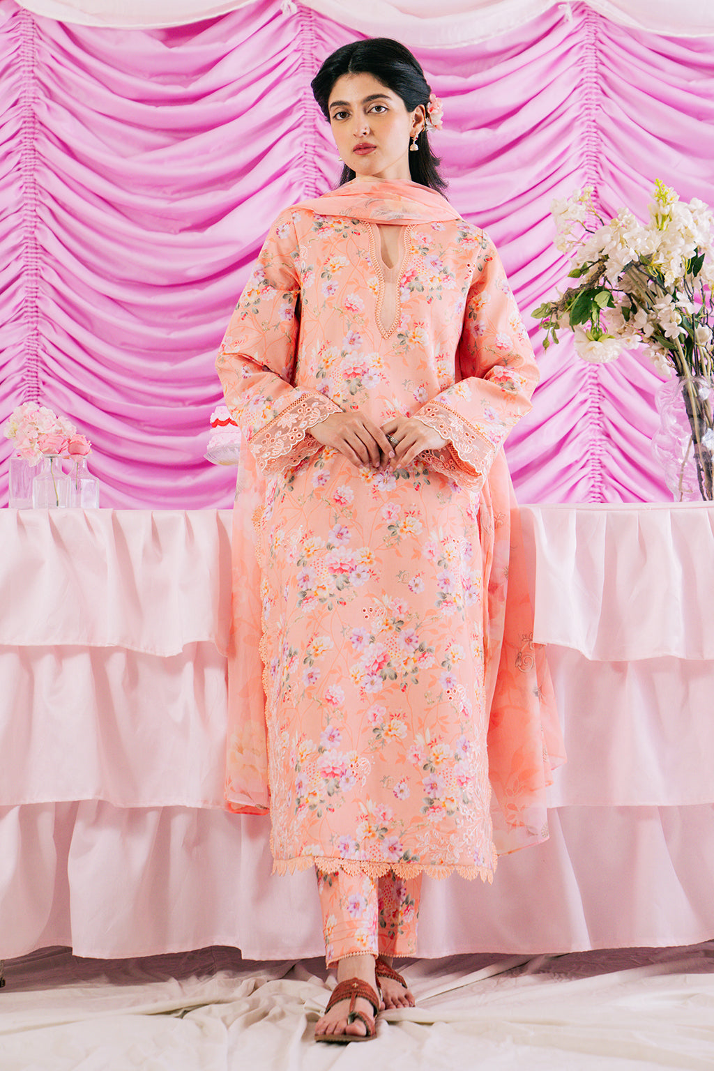 printed dupatta