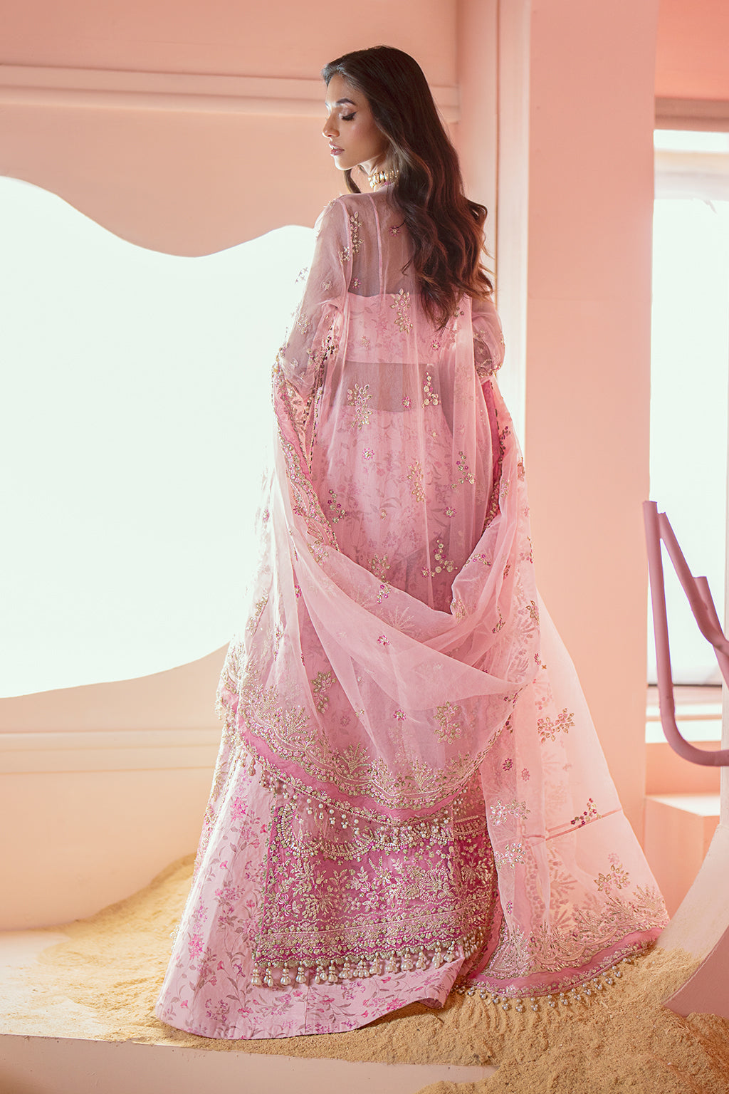 organza embroidered dresses