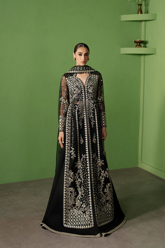 Manzar black organza outfit