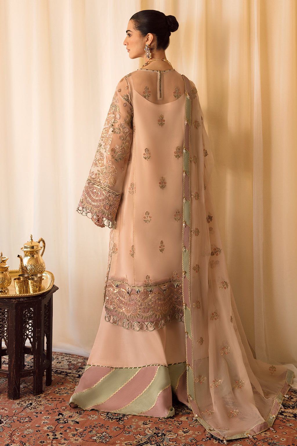 organza embroidered dresses